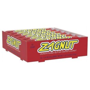 Zagnut Crunchy Peanut Butter with Toasted Coconut 18ct